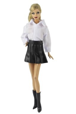1 Set Doll Clothes 1:6 Scale Leather Outfit for 11.5 inch 30cm Doll Many Style for Choice Gifts for Girls #05