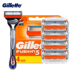 Gillette Fusion 5 Razor Blade 5 Layers Safety Manual Shaving Head Replacement Beard Shaver Refills Cassettes for Man Face Care
