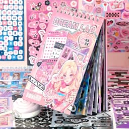 32-Page Element Sticker Book- Ultimate Korean Cute Sticker Collection for KPOP Toploader Deco, Planner Decor, Journaling & More