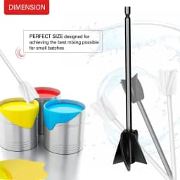 Paint Mixer Drill Attachment -Helix Mixer for Paint Epoxy,Resin,Plastic-Consistent Even Flow Stirrer Paddle Epoxy Mixer