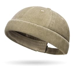 Fashion Denim Docker Cap Brimless Hat Solid Skullcap Solid Color Sailor Cap Beanie Hats Men Women Bucket Cap Adjustable Dad Hat