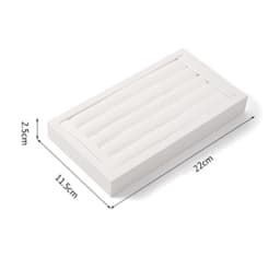 Luxurious Ring Display Stand Pu Leather Jewelry Props Ring Display Tray Earring Holder Counter Jewelry Organizer Showcase Tray