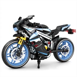 Motorcycle Building Blocks Set, Racing Superbike Model, DIY Assembly Collectible Moto Toy, Christmas Gift