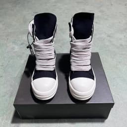 Classic Canvas High Top Men Shoe Designer Follow Engaging Trainer Jumbo Lace-up Luxury Ankle Boot Black Platform Women Sneaker