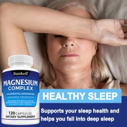 Magnesium Complex 120 Capsules - Bone, Muscle & Heart Health Supplement, Sleep Support,Muscle Relaxation,Stress & Anxiety Relief