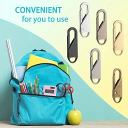 5pcs Zipper Pull Replacement Metal Zipper Pull Detachable Zipper Pull Tabs Detachable Zipper Repair for Luggage, Clothing