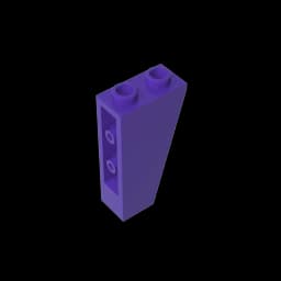 Gobricks GDS-864 Slope, Inverted 75 2 x 1 x 3 compatible with lego 2449 children's DIY Educational Building Blocks Technical