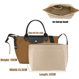 Felt Bag Insert for Longchamp S bag Orderly Storage Organizer Bag Inner Storage Bag Three-dimensional Support Bag Accessories