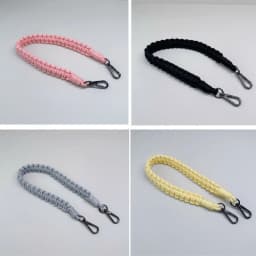 Rope Strap Braided Lanyard Metal Keyring Cellular String Universal Mobile Phone Shoulder Strap Premium Bag Landyard Accessories