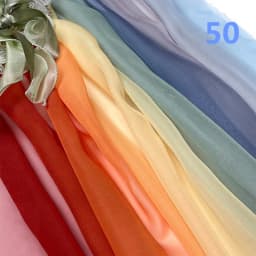 Rainbow Gradient Color Chiffon Fabric 30D Organza Tulle Fabric For Diy Ancient Style Hanfu Wedding Dress Stage Party Decor