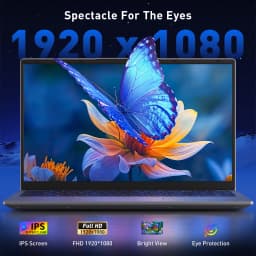 15.6" Fhd Ips Laptop with Amd Ryzen 3 3250C (up to 3.5Ghz), 16Gb Ram, 512Gb M.2 Nvme Ssd, Windows 11 Pro, Wifi 6, Bluetooth 5.3, Dual Type-C, Hdmi, Pc for Office & Study
