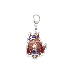 55MM Anime Pretty Derby Keychain Oguri Cap Special Week Silence Suzuka Tokai Teio Key Chain Acrylic Model Plate Christmas Gifts