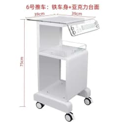Foldable Salon Cart Drawers Beauty Salons Space-saving Anti-bumping Design Load-bearing Universal Wheels Beauty Salon Trolley