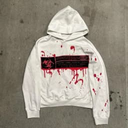 Men Gothic Horror Print Zip Up Hoodie Dark Anime Face Graphic Sweatshirt Y2K Harajuku Streetwear Outerwear Casual Black Tops