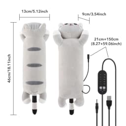 USB Charging Electric Heating Pad Period Heated Plush Cute Soft Cat Office Nap Pillow Lovely Cat Heating Pad For Gril Gift