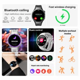 IYTSFT 2026 New Smart Watch 1.52" HD Game Dial Wireless Charging Bluetooth Call Heart Rate Monitor Fitness Tracker Sports Gift