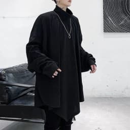 Mens Autumn Sweatshirt Bat Sleeve Dark Gothic Sweatshirt Streetwear Nightclub Stage Performance Fashion Top Men'S Clothing 2025