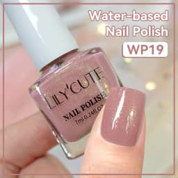 LILYCUTE 7ml Water Based Nail Polish 40 Colors Long Lasting Quick Drying No Need of Lamp to Cure Nail Supplies For Nail Manicure