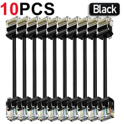 1/5/10Pcs CAT6A Slim RJ45 UTP Network Cord 10Gbps Cat6A Patch Cable for NAS PS5 Patch Panel to Switch Flexiable Cat6a 10/20/30CM