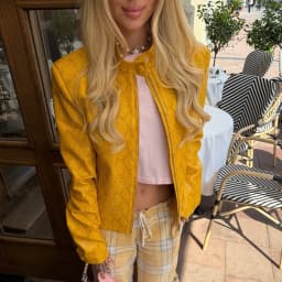 Women's Chic Snake Pattern Cropped Coat Trendy Stand Collar Faux Fur Leather Short Jacket 2026 Autumn NEW High Street Outfit
