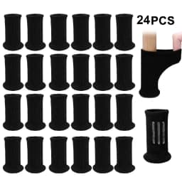 Multi-Color Knitted Silicone Chair Leg Socks with Anti-Slip Design for Floor Protection Prevent Scratches and Reduce Noise