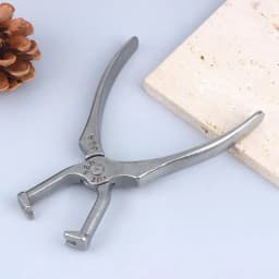 Premium Zippers Install Stop Pliers in Stainless Steel; Perfect for DIY Sewing Kits and Clothes Shoes Zips Repair.