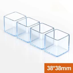 10Pcs Round / Square Rubber Floor Protectors Chair Leg Caps Pads Furniture Feet Non-Slip Covers Leveling Feet Home Decor