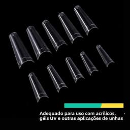 500pcs False Nail Art Tips French Natural Transparent Coffin False Nails Tips Acrylic UV Gel Nail Polish Manicure