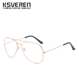Pilot Anti Blue Light Reading Glasses Men Women Retro Finished Prescription Optical Eyeglasses Clear Lens Eye Protection Readers