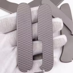 1pair Titanium Alloy 91mm Swiss Knife Chip, Modified TC4 Handle Patch for 91mm Swiss Knife Handle Patch Material Making