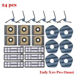 For Eufy X10 Pro Omni Replacement Parts Accessories Roller Side Brush Filter Mop Cloth Rags Pads Dust Bag Vacuum Cleaner Part