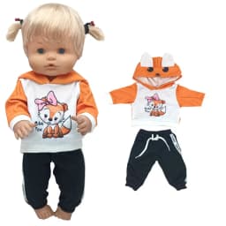 for 40cm Nenuco Doll Winter Clothes Coat Santa Claus 16 Inch Baby Doll Outfits Children Gift Toys Wears