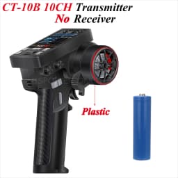HotRC CT10B 10CH Channel Transmitter CT-10B 2.4G Remote Control 18650 Battery F-10A F-01A 6/8/10CH Gyro Receiver for RC Car Boat
