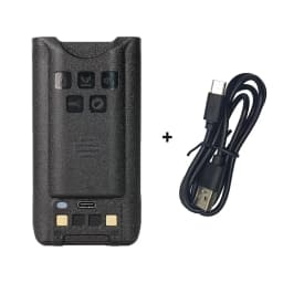 Baofeng Walkie Talkie UV-9RPlus Battery Type-C Enlarge Rechargable Battery With Type-C Charging For UV 9R Pro V1 UV9R PLUS Radio
