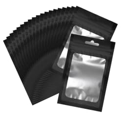 20pcs Zip Lock Bag Laser Plastic Jewelry Storage Bag DIY Earrings Necklace Bracelets Beads Gift Organizer Retail Packaging Pouch