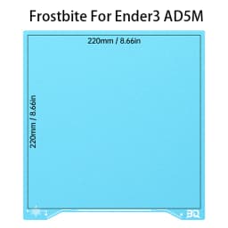 BIQU Panda Build Plate CryoGrip Pro Glacier/Frostbite Spring Steel 2-Sided Textured for BambuLab P1P P1S P2S A1 X1 3D Printer