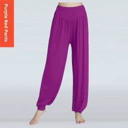 New Yoga Women's Square Dance Practice Pants Modal Cotton Elastic Large Size Loose Lantern Pants Summer Thin Model