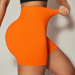 Women V Back Gym Shorts Solid Outdoor Athletic Scrunch Workout Biker Yoga Pants Leggins Sports Fitness Short Tights Elastic