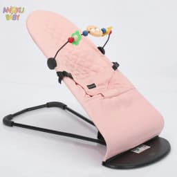 3-height Adjust Baby Rocking Chair Foldable Swing Chair for Newborn 0-12 Months Adjustable Baby Bouncer Rocking Chair with Toys