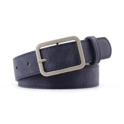 Summer Women's Retro Frosted Belt, Silver Square Needle, Versatile, Trendy, Fashionable, Personalized Decorative Waist