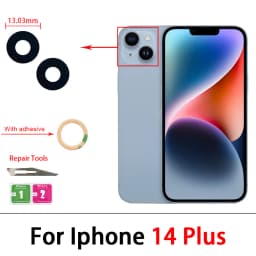 Camera Glass Lens Back Rear Camera Glass Lens with Glue Replacement Repair Spare Parts For iPhone 11 Pro Max 14 Plus 13 12 Mini