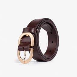 BEAUTODAY Belts Women Cow Split Solid Color Silver Buckle Ladies Modern Style Fashion Jeans Dress Accessories Waistband 91060
