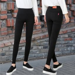 Women's Pencil Pants  New Tight Black Outerwear Base Layer Pants Slimming plus Size Elastic Ankle-Length Trousers