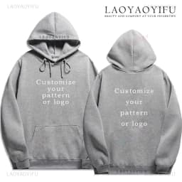 Customized Print Personalized Hoodie Warming and Comfort Sweatshirt Student Casual Custom Printed Text DIY Hoodie Fashion