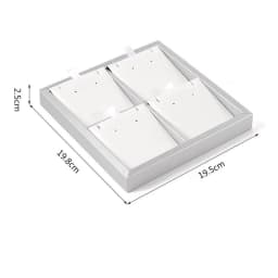 White PU Leather Bust Jewelry Display Stand Holder Bracelet Earring Necklace Ring Jade Counter Pendant Neck Model Organizer Rack