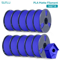 SUNLU PLA Matte 10KG1.75mm ±0.03mm 1KG/2.2LBS 3D Printer Filament PLA High Transparency Fast 2-7 Days Delivery RoHS Reach