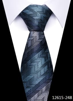 Newest Style 8 cm Necktie Man Blue Golden Striped Wedding Accessories Performance Tie Men Necktie Gravatas Fit Business