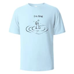 T'm Fine Print T-Shirt 100% Cotton Summer Tees For Men Women Oversize Casual Tops