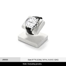 Oirlv Wrist Watch Display Stand Microfiber Watch Storage Rack Necklace Bracelet Organizer Rack Bangle Watch Holder Showcase Rack