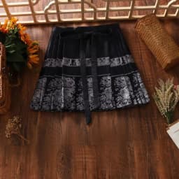 Chinese Style Improved Ming Dynasty Exquisite Printed Horse-face Skirt Women High Waist All-match Pleated Mini Horse-face Skirt